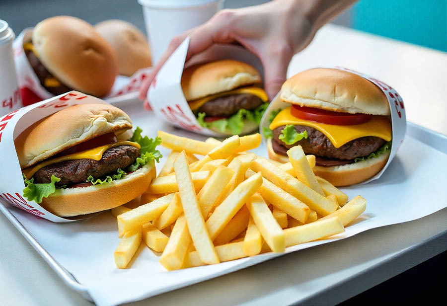 Στιγμιότυπο από ένα γεύμα σε ένα εστιατόριο